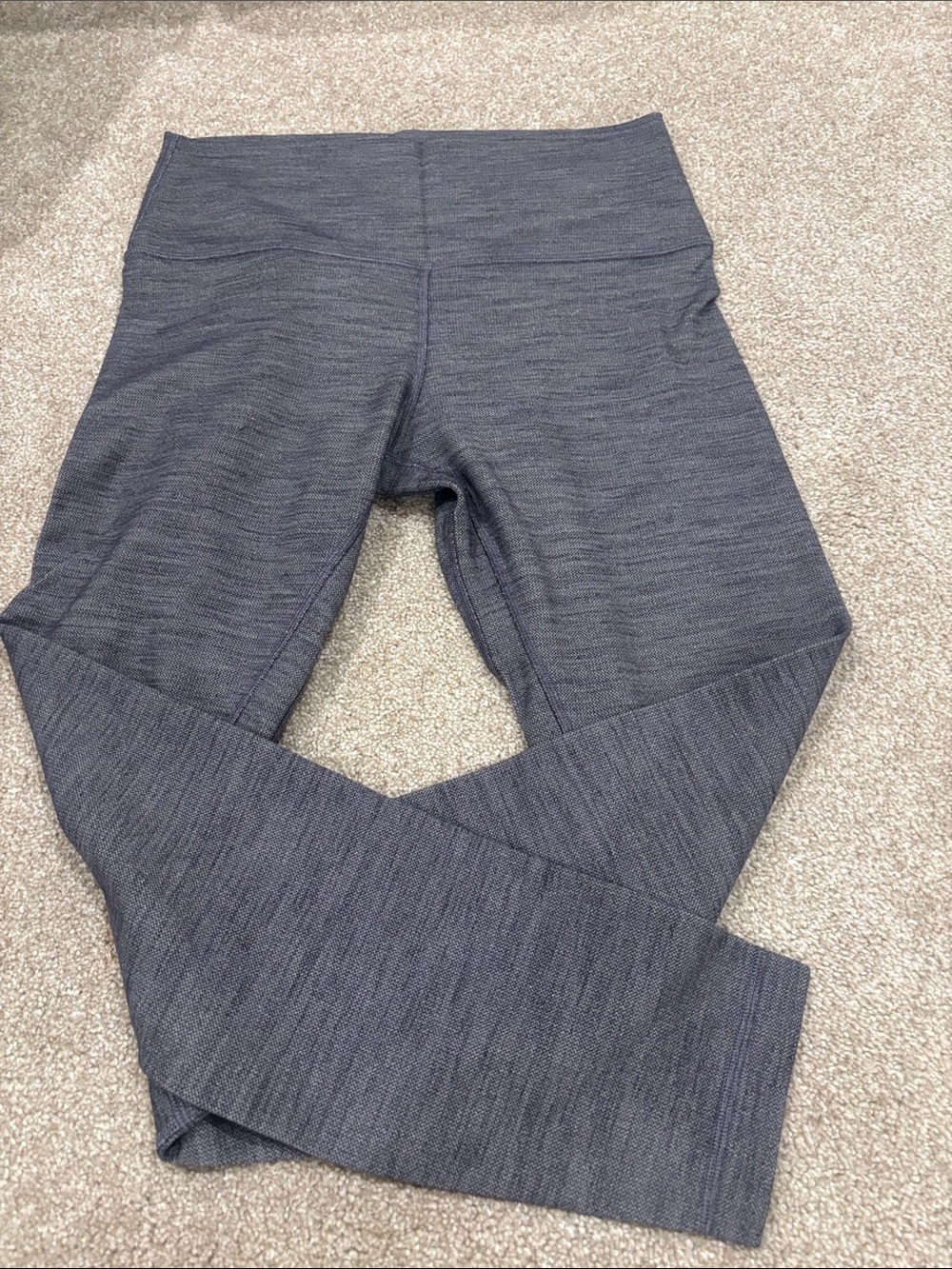 lululemon athletica Heathered Charcoal Gray High-Rise Leggings 7/8